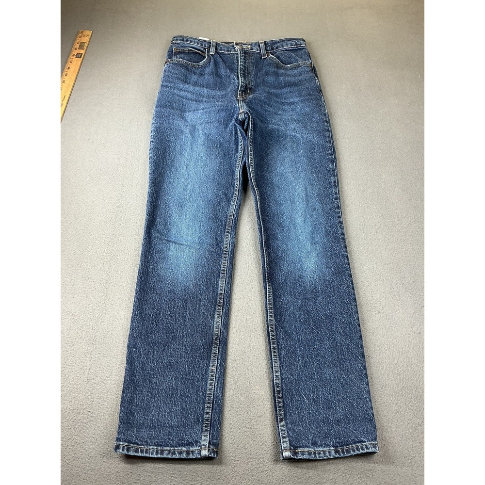 Levis Jeans Womens 29 Blue High Rise Slim Straight 70s Stretch Denim 29 Inseam